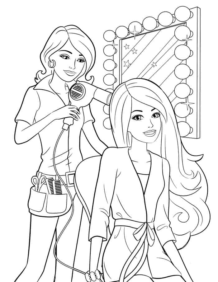 Barbie And Friends Coloring Pages