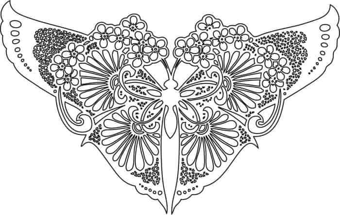 Butterfly Adult Coloring Pages