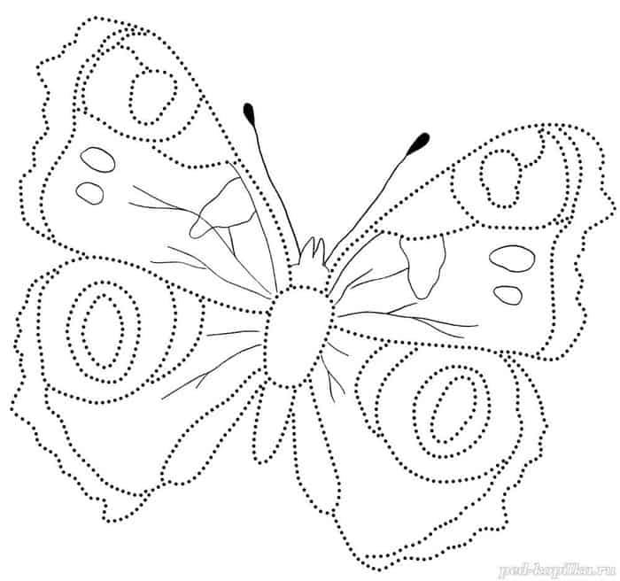 Butterfly Dot To Dots Printable