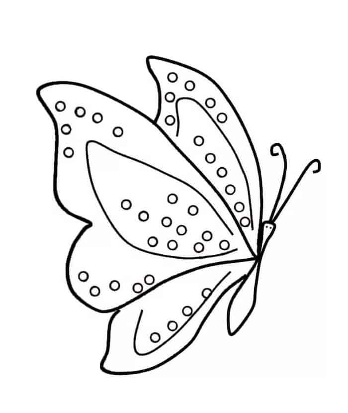Butterfly Outline Coloring Pages