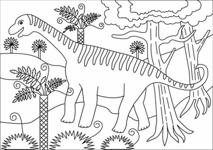 Camarasaurus Dinosaur Printable Coloring Pages