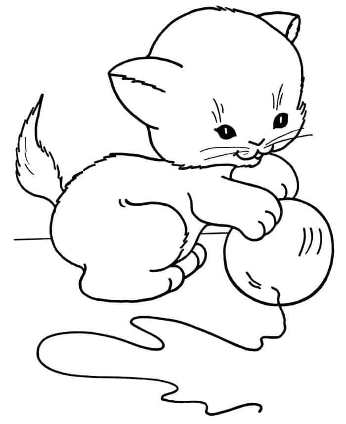 Cat Coloring Pages For Toddlers