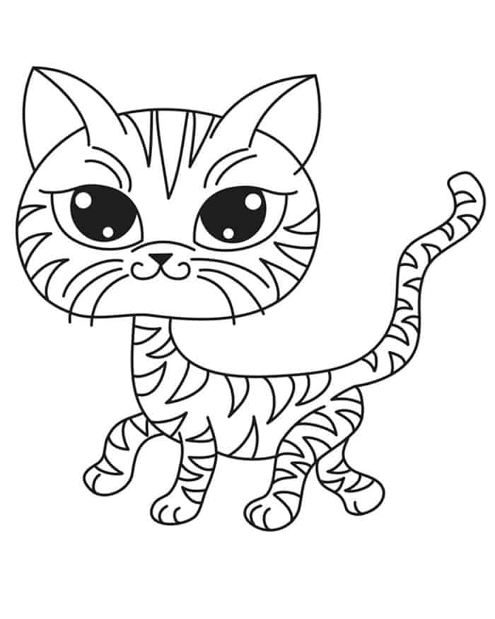 Cat Coloring Pages Printable