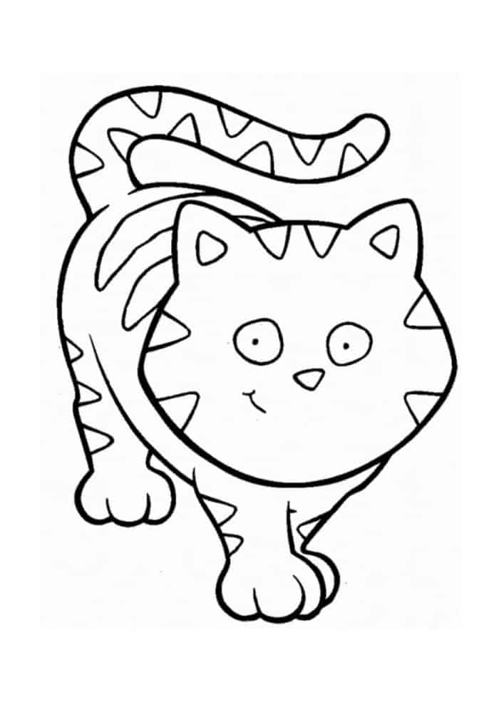 Cat Face Coloring Pages