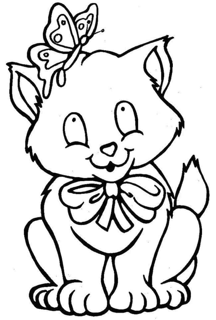 Cat Printable Coloring Pages