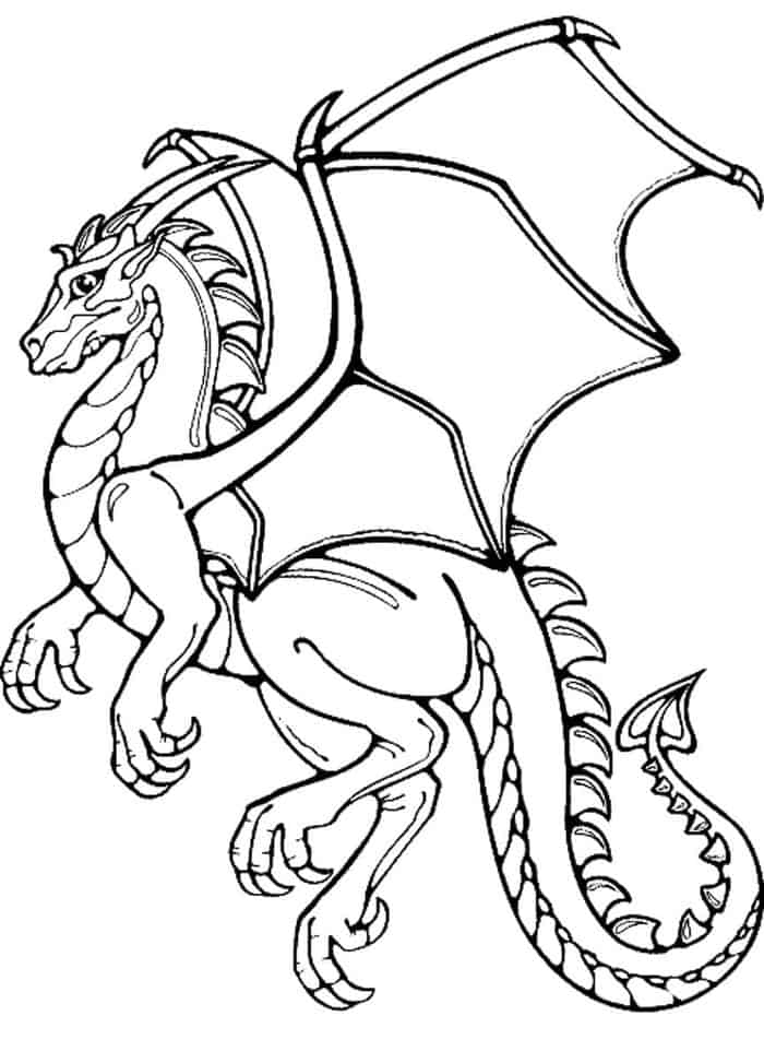 Chibi Dragon Coloring Pages