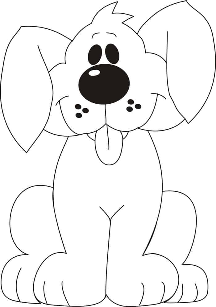 Coloring Book Pages Dog