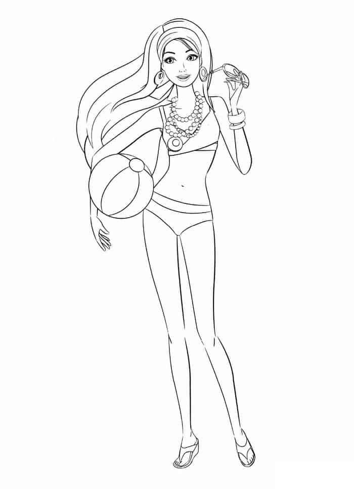 Coloring Pages Barbie Fashion