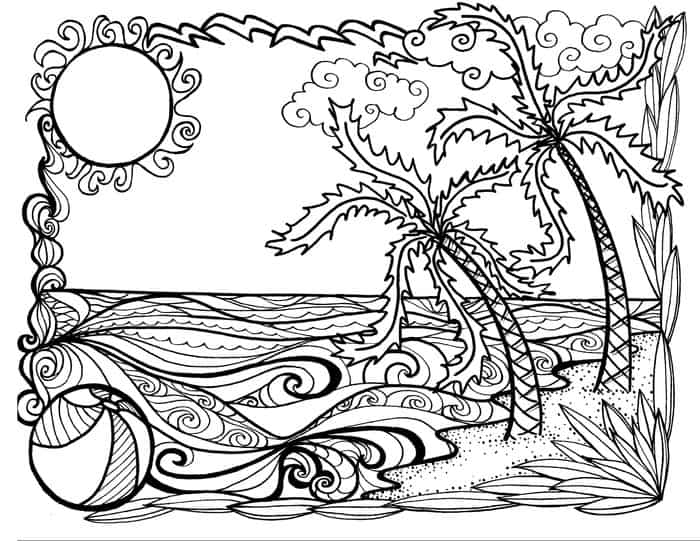 Coloring Pages For Adults Summer