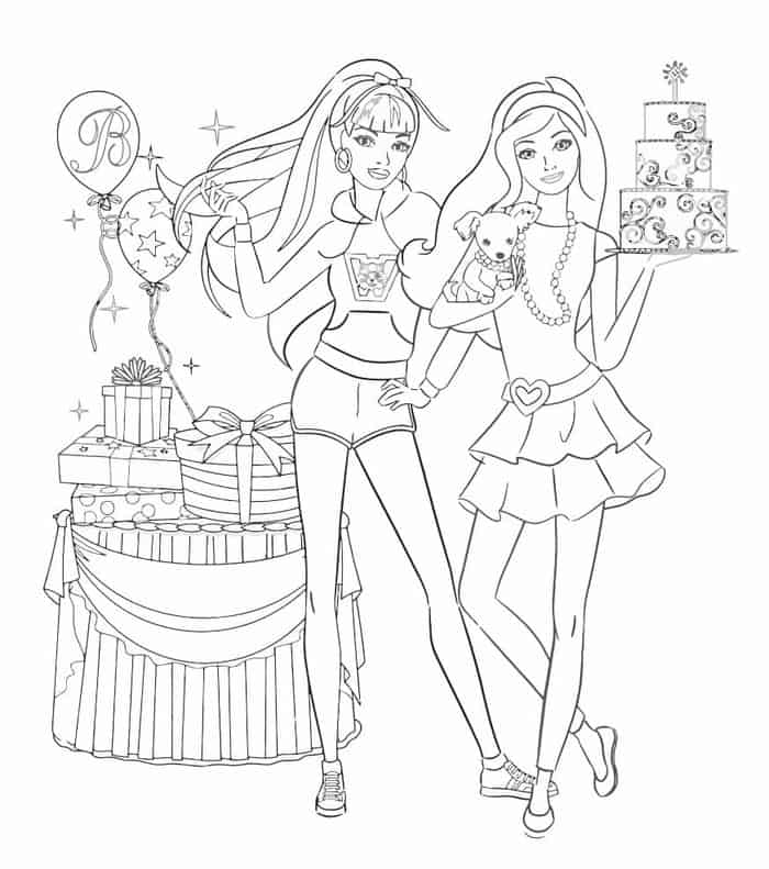 Coloring Pages For Kids Barbie
