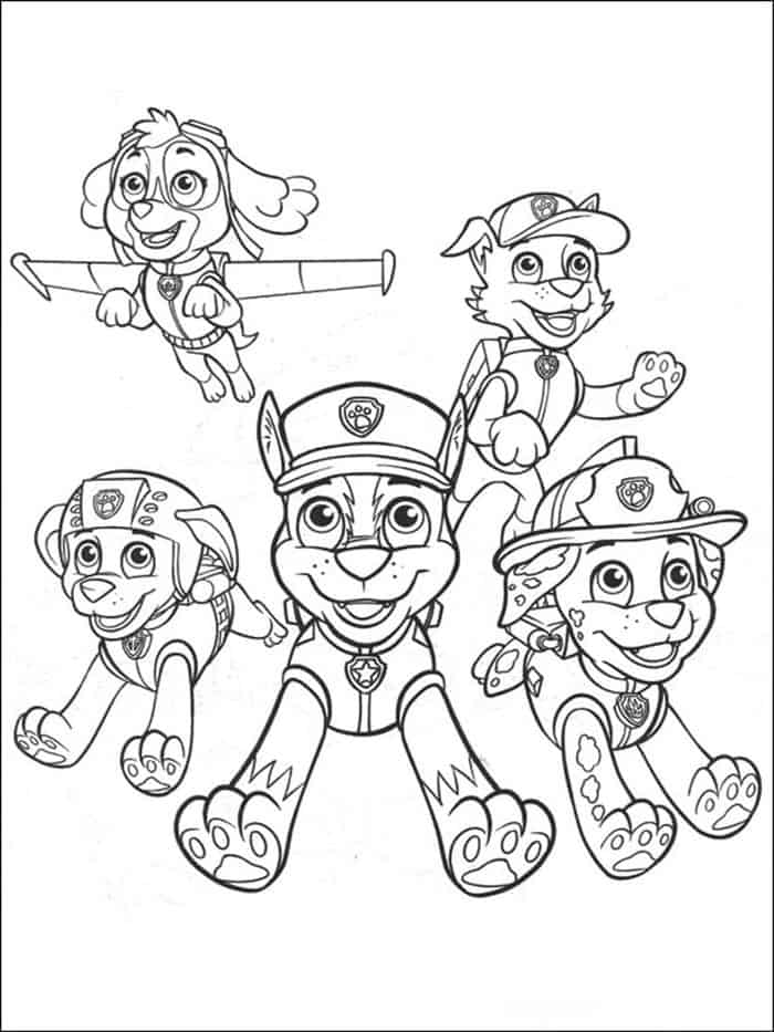 Coloring Pages For Kids Paw Patrol