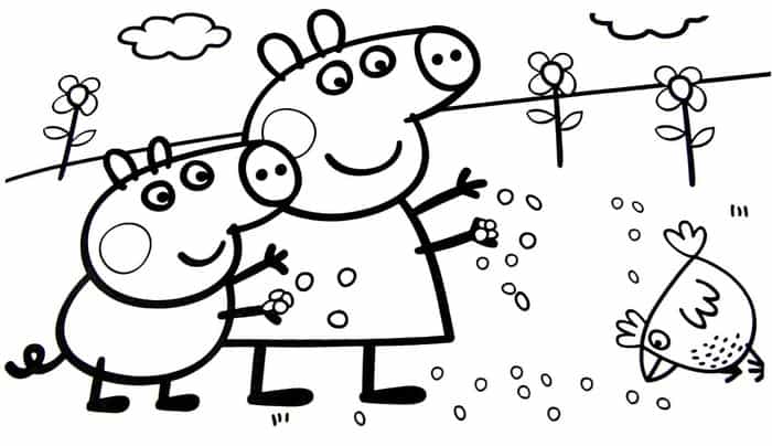 Coloring Pages For Kids Peppa Pig