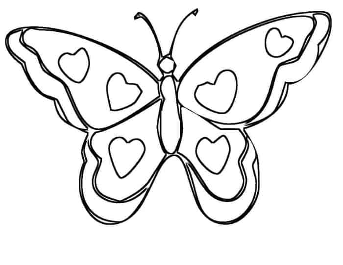 Coloring Pages Of A Butterfly