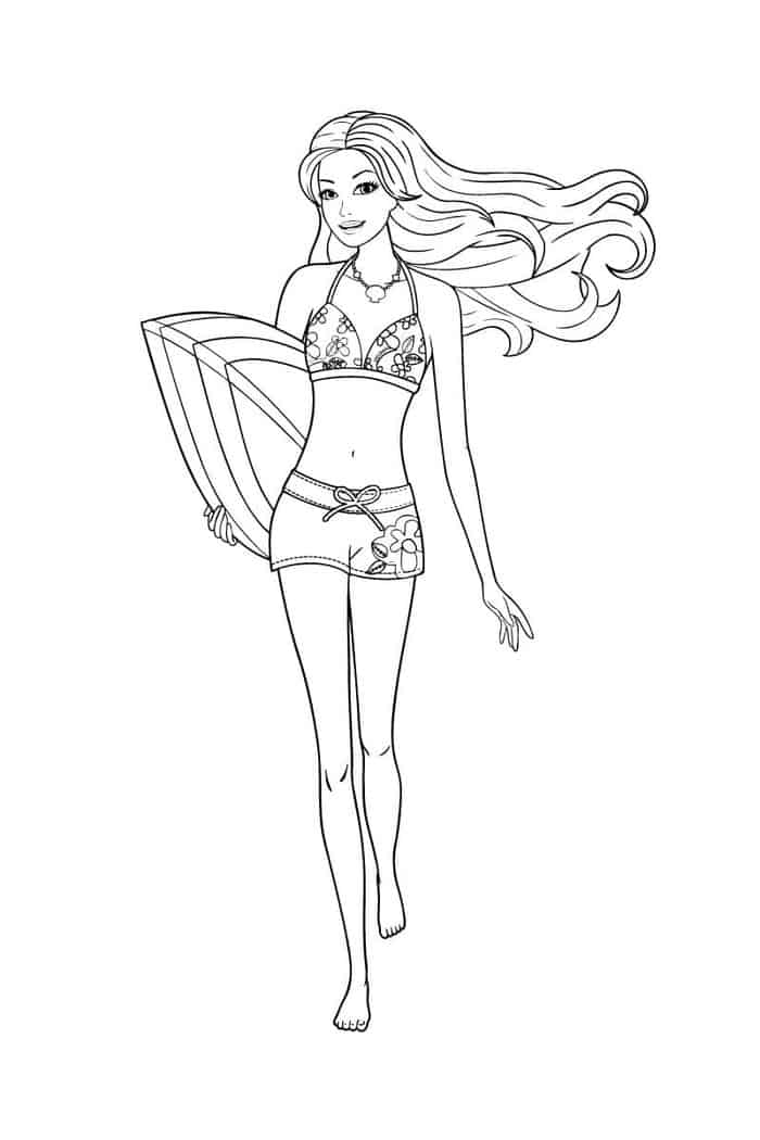 Coloring Pages Of Barbie Doll