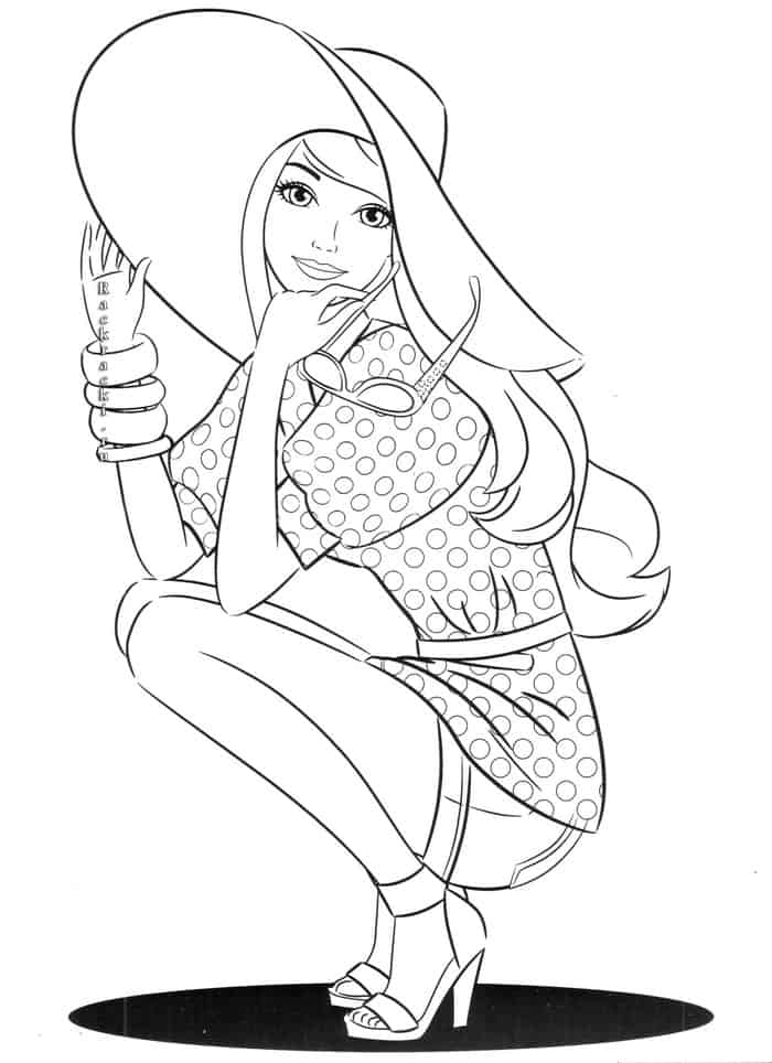 Coloring Pages Of Barbie