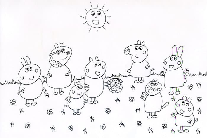 Coloring Pages Of Peppa Pig