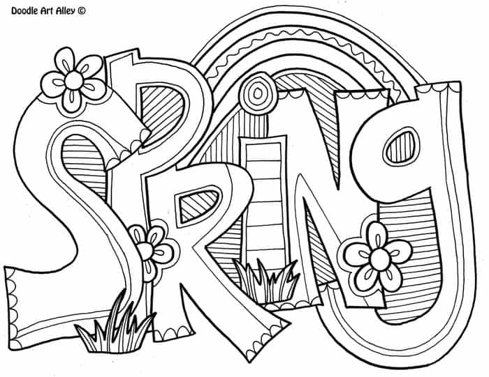 Coloring Pages Of Spring Season
