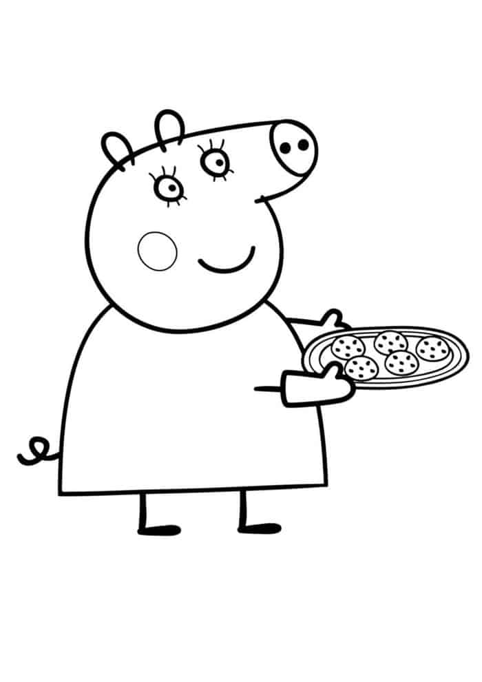Coloring Pages Peppa Pig Fooy