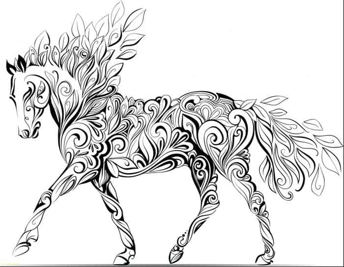 Coloring Pages For Kids Real Horses With Animal Plants Horse Free Printable Whereas Arabian Little B