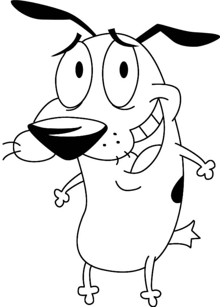 Courage The Cowardly Dog Coloring Pages