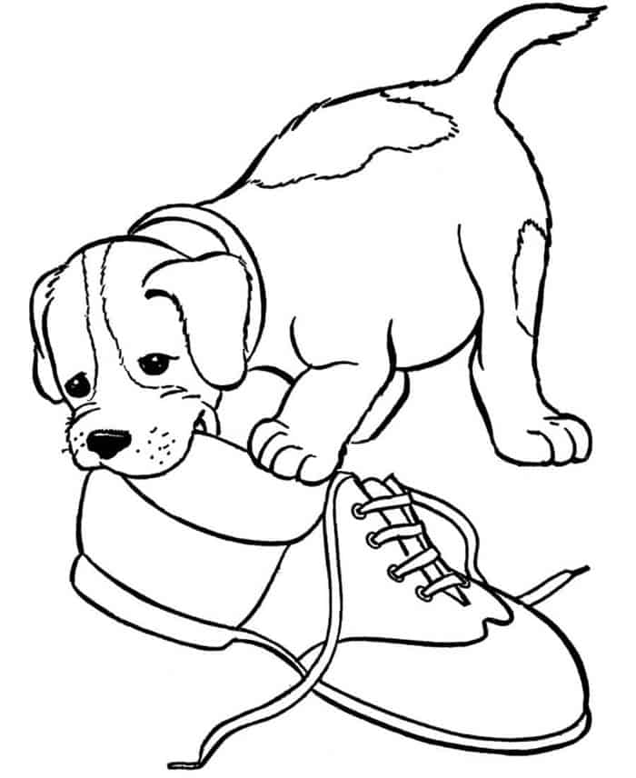Cute Dog Coloring Pages Printable