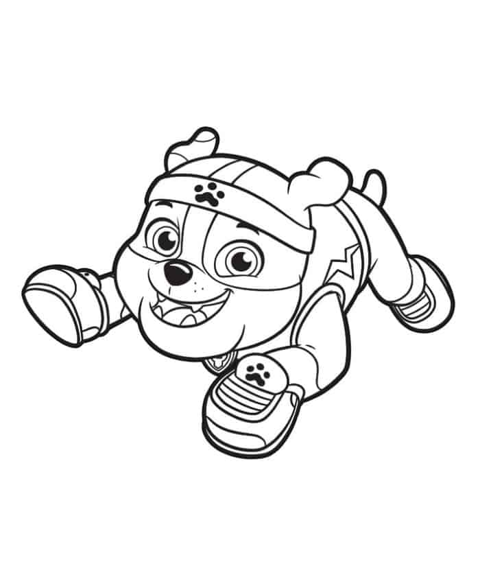 Cute Paw Patrol Coloring Pages For Kindergarten