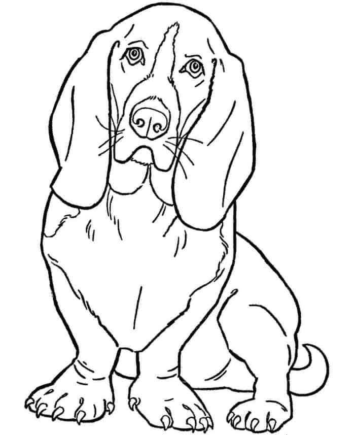 Dog Coloring Pages For Preschoolers