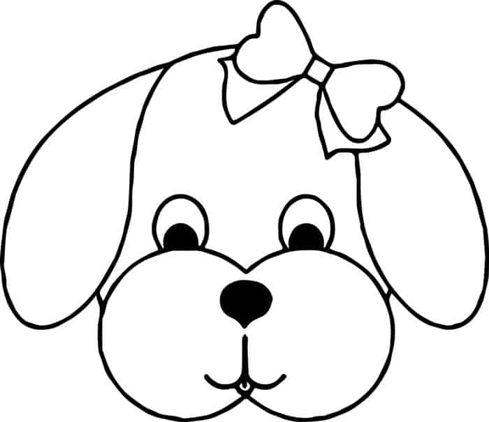 Dog Head Coloring Pages