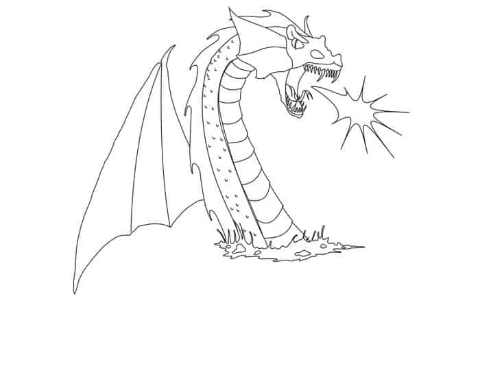 Dragon Coloring Book Pages