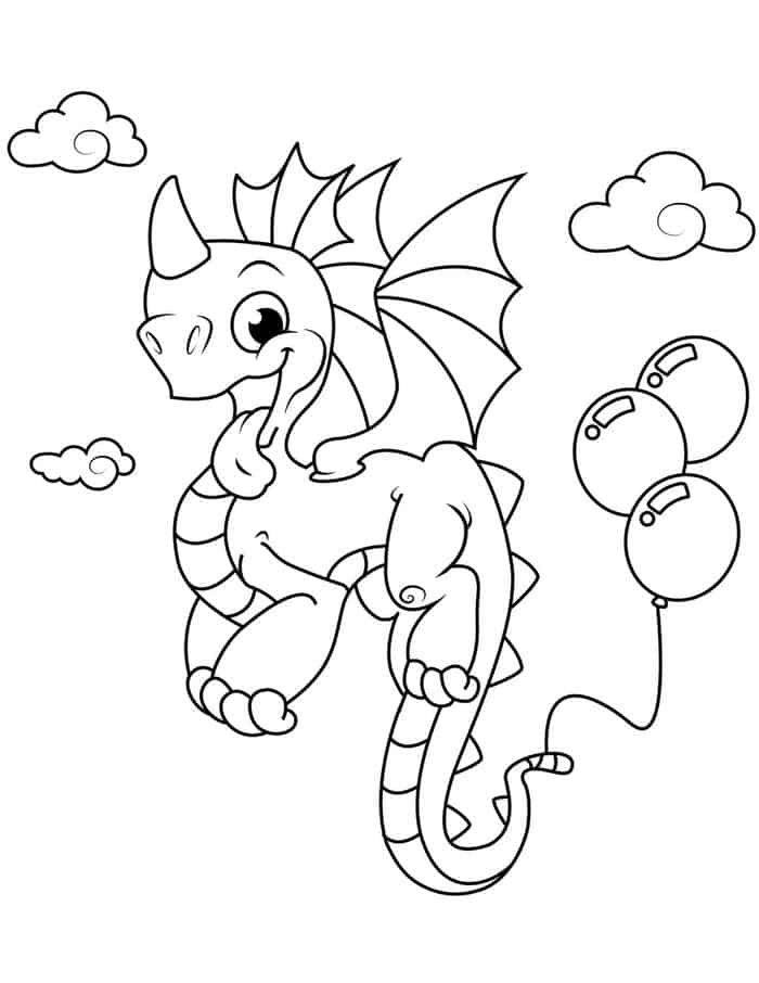 Dragon Coloring Pages For Girl