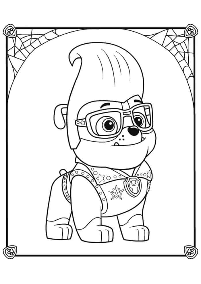 Easy Paw Patrol Coloring Pages