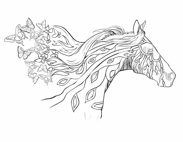 Fairy Horse Coloring Pages