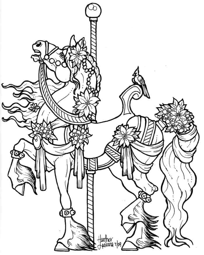 Fancy Horse Coloring Pages