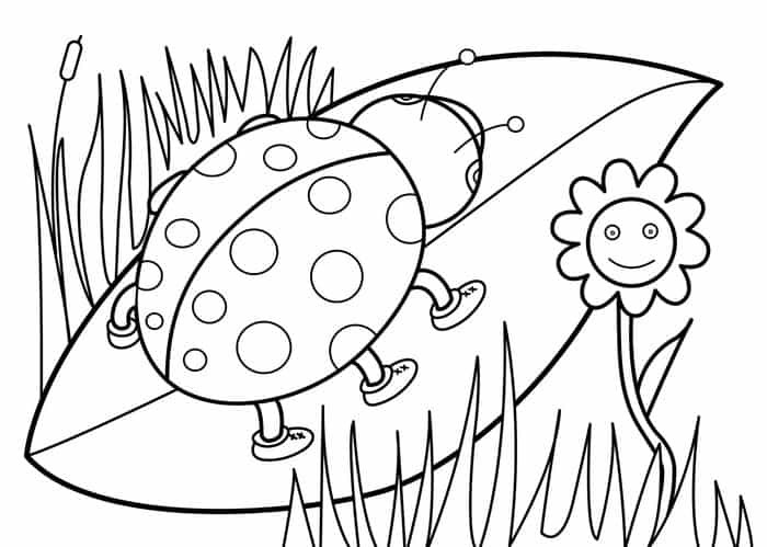 First Day Of Spring Coloring Pages