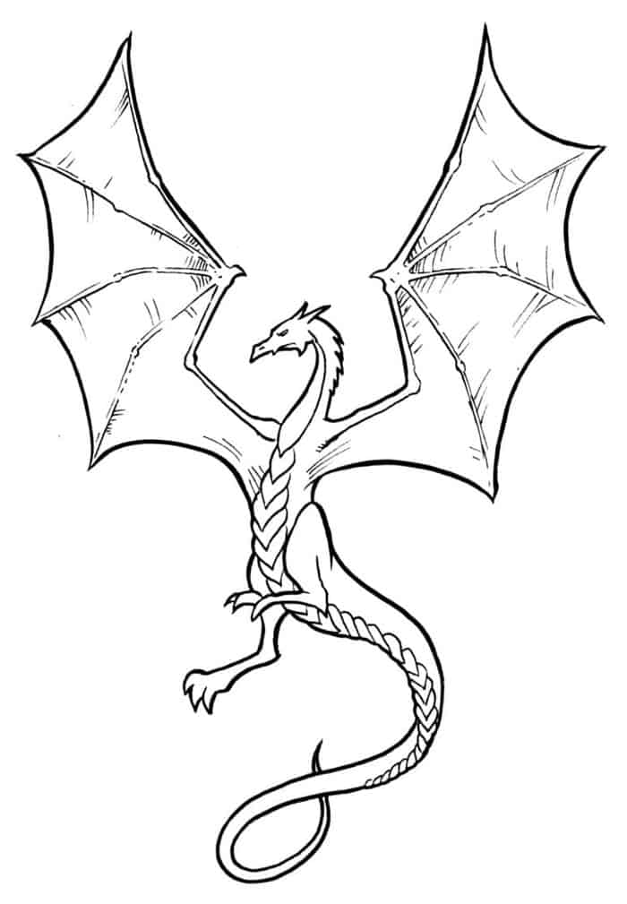 Fling Dragon Coloring Pages Printable