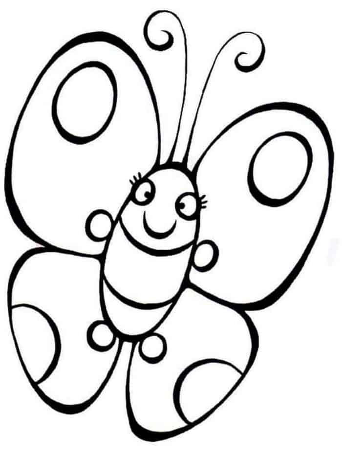Free Coloring Butterfly Pages