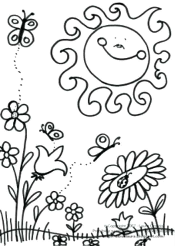 Free Coloring Pages For Kids Spring
