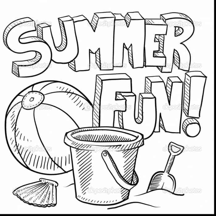 Free Coloring Pages Of Summer Fun