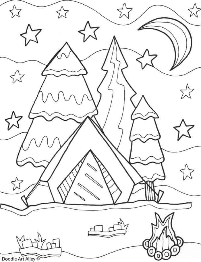 Free Coloring Pages Summer