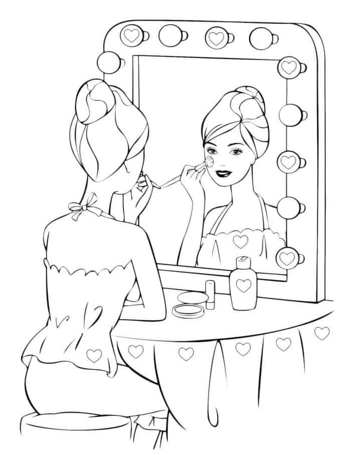 Free Printable Barbie Coloring Pages