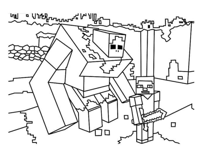 Free Printable Coloring Pages Minecraft