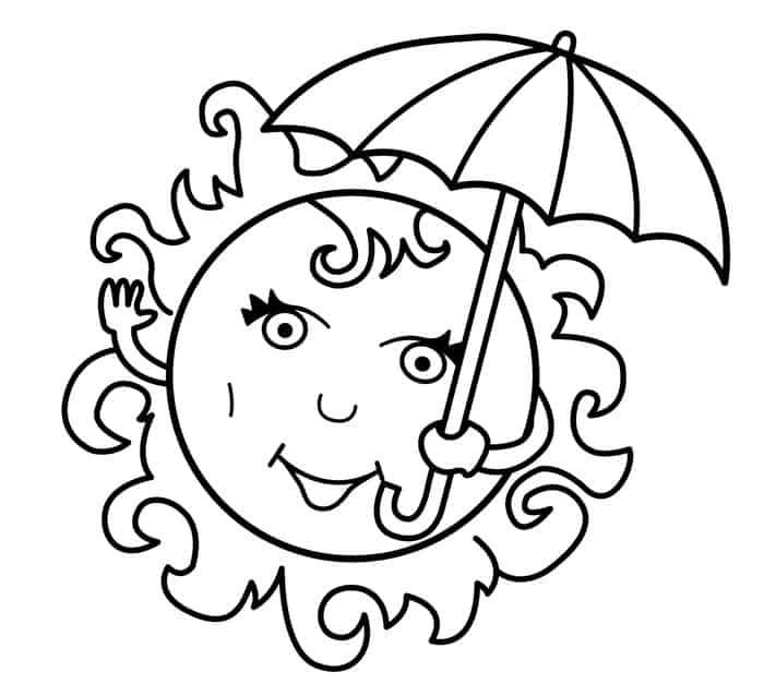 Free Summer Coloring Pages For Kids