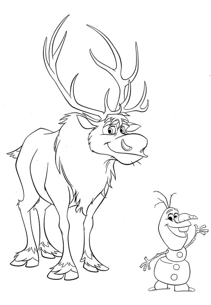 Frozen Characters Coloring Pages