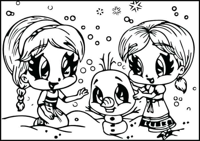 Frozen Coloring Pages To Print