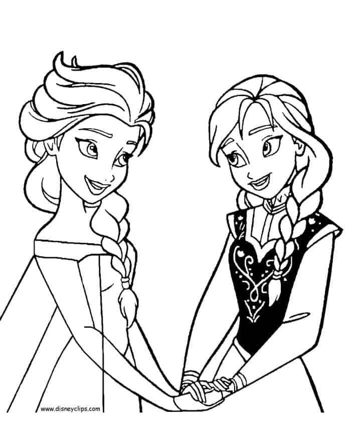 Frozen Princess Coloring Pages