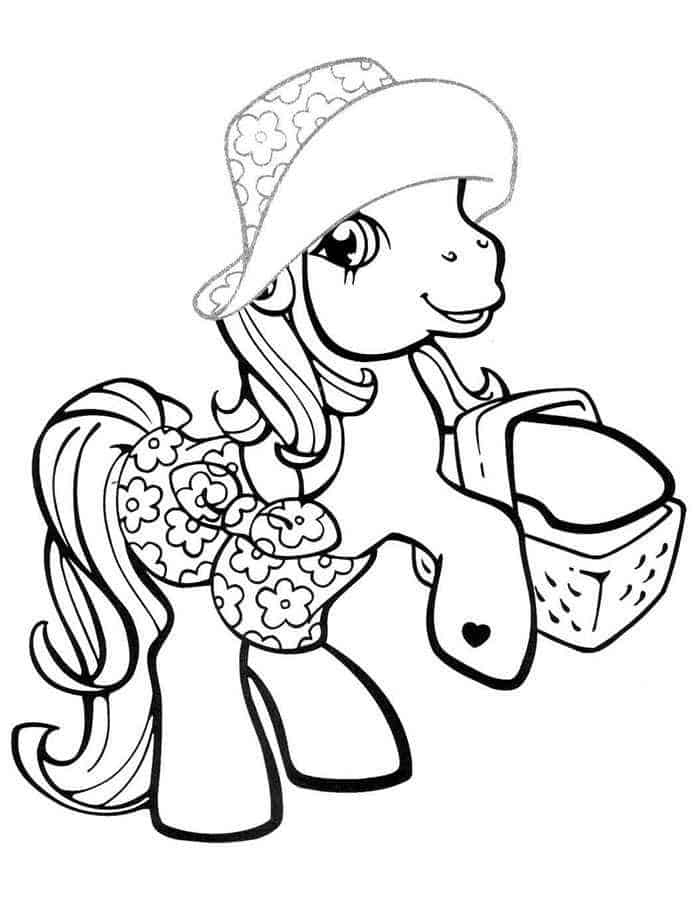 Going Picnic My Little Pony Coloring Pages