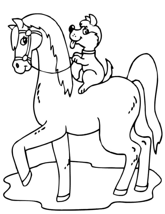 Horse Coloring Pages For Toddlers