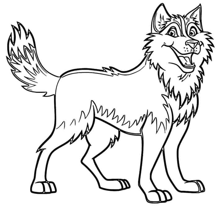 Husky Dog Coloring Pages
