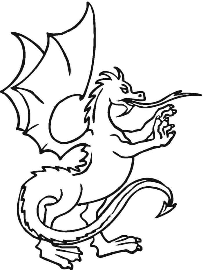 Ice Dragon Coloring Pages
