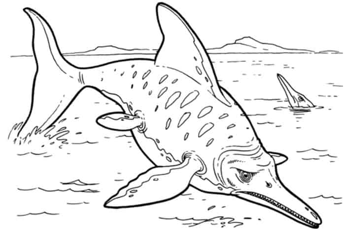Ichthyosaur Coloring Page